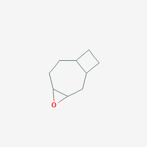 molecular formula C9H14O B12582367 4-Oxatricyclo[6.2.0.0~3,5~]decane CAS No. 343264-77-7