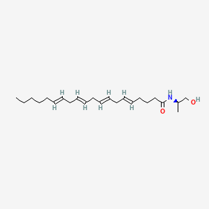 molecular formula C23H39NO2 B1258240 (5E,8E,11E,14E)-N-[(2R)-1-hydroxypropan-2-yl]icosa-5,8,11,14-tetraenamide 