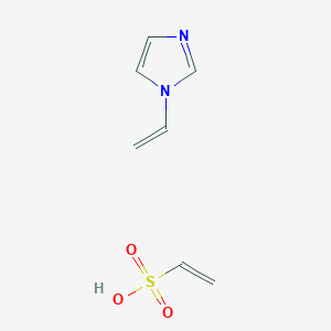 molecular formula C7H10N2O3S B12582407 Ethenesulfonic acid;1-ethenylimidazole CAS No. 476487-05-5