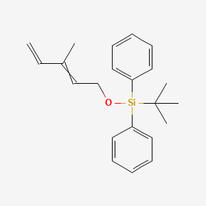 molecular formula C22H28OSi B12582549 tert-Butyl[(3-methylpenta-2,4-dien-1-yl)oxy]diphenylsilane CAS No. 645386-38-5