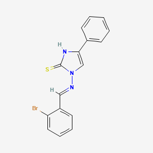 3-[(E)-(2-bromophenyl)methylideneamino]-5-phenyl-1H-imidazole-2-thione