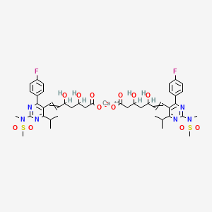Calcium;7-[4-(4-fluorophenyl)-2-[methyl(methylsulfonyl)amino]-6-propan-2-ylpyrimidin-5-yl]-3,5-dihydroxyhept-6-enoate