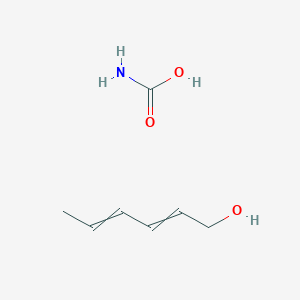 molecular formula C7H13NO3 B12582705 Carbamic acid--hexa-2,4-dien-1-ol (1/1) CAS No. 197075-23-3