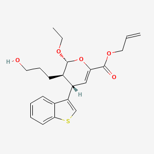 (2R,3R,4S)-4-(1-benzothiophen-3-yl)-2-ethoxy-3-(3-hydroxypropyl)-3,4-dihydro-2H-pyran-6-carboxylic acid prop-2-enyl ester