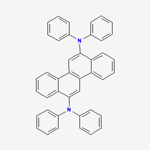 molecular formula C42H30N2 B12582868 N~6~,N~6~,N~12~,N~12~-Tetraphenylchrysene-6,12-diamine CAS No. 279672-22-9