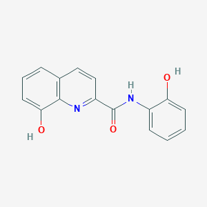molecular formula C16H12N2O3 B12582906 8-Hydroxy-N-(2-hydroxyphenyl)quinoline-2-carboxamide CAS No. 648896-11-1