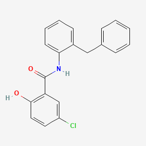 molecular formula C20H16ClNO2 B12582924 N-(2-Benzylphenyl)-5-chloro-2-hydroxybenzamide CAS No. 634185-98-1