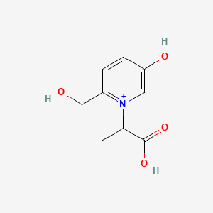 1-(1-Carboxyethyl)-5-hydroxy-2-(hydroxymethyl)pyridinium