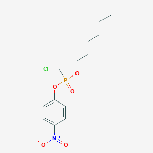 molecular formula C13H19ClNO5P B12582963 Hexyl 4-nitrophenyl (chloromethyl)phosphonate CAS No. 215952-12-8