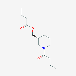 molecular formula C14H25NO3 B12583002 [(3R)-1-butanoylpiperidin-3-yl]methyl butanoate CAS No. 647021-20-3