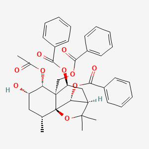 1alpha-Acetoxy-2alpha-hydroxy-6beta,9beta,15-tribenzoyloxy-beta-dihydroagarofuran