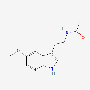 molecular formula C12H15N3O2 B1258314 7-Azamelatonin 