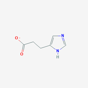 molecular formula C6H7N2O2- B1258318 Dihydrourocanate 