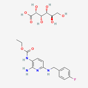 molecular formula C21H29FN4O9 B1258340 Flupirtine gluconate CAS No. 815586-85-7