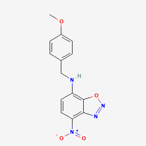 N-[(4-methoxyphenyl)methyl]-4-nitro-1,2,3-benzoxadiazol-7-amine