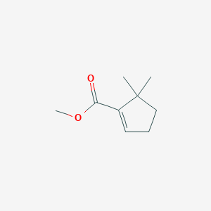 molecular formula C9H14O2 B125837 5,5-二甲基-1-环戊烯-1-甲酸甲酯 CAS No. 153580-04-2