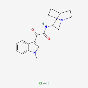 N-(1-azabicyclo[2.2.2]octan-3-yl)-2-(1-methylindol-3-yl)-2-oxoacetamide;hydrochloride