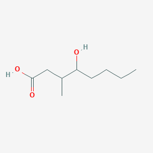 molecular formula C9H18O3 B1258377 3-Methyl-4-hydroxyoctanoic acid 