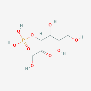 molecular formula C6H13O9P B1258378 (1,4,5,6-Tetrahydroxy-2-oxohexan-3-yl) dihydrogen phosphate 