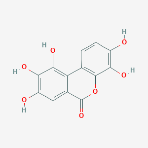 molecular formula C13H8O7 B1258381 3,4,8,9,10-Pentahydroxybenzo[c]chromen-6-one CAS No. 91485-02-8