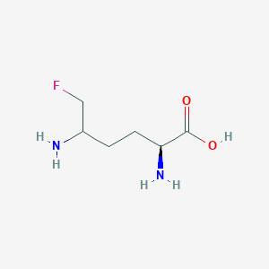 molecular formula C6H13FN2O2 B1258395 Norleucine, 5-amino-6-fluoro- 