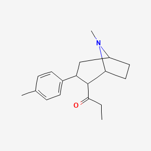1-(8-Methyl-3-p-tolyl-8-aza-bicyclo[3.2.1]oct-2-yl)-propan-1-one