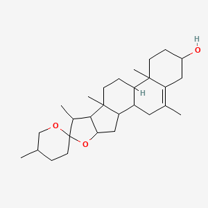 molecular formula C28H44O3 B1258414 6-methylspirost-5-en-3-ol 