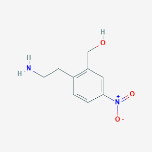molecular formula C9H12N2O3 B12584342 [2-(2-Aminoethyl)-5-nitrophenyl]methanol CAS No. 614760-44-0