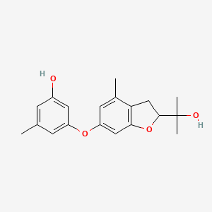 molecular formula C19H22O4 B1258438 Awajanoran 