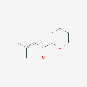 molecular formula C10H14O2 B12584401 1-(3,4-Dihydro-2H-pyran-6-yl)-3-methylbut-2-en-1-one CAS No. 649570-51-4