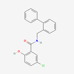 molecular formula C20H16ClNO2 B12584420 N-[([1,1'-Biphenyl]-2-yl)methyl]-5-chloro-2-hydroxybenzamide CAS No. 648924-92-9