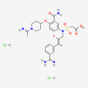 molecular formula C26H33Cl2FN6O6S B1258445 Unii-9rhs9977NS CAS No. 475504-65-5