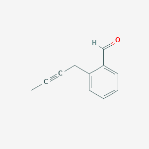molecular formula C11H10O B12584466 2-(But-2-yn-1-yl)benzaldehyde CAS No. 267668-91-7