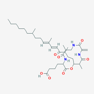 molecular formula C37H59N3O8 B1258448 Fusaristatin B 