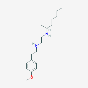 molecular formula C18H32N2O B12584487 N~1~-(Heptan-2-yl)-N~2~-[2-(4-methoxyphenyl)ethyl]ethane-1,2-diamine CAS No. 627527-33-7