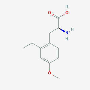 molecular formula C12H17NO3 B12584522 2-Ethyl-O-methyl-L-tyrosine CAS No. 603106-41-8