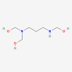molecular formula C6H16N2O3 B12584530 ({3-[(Hydroxymethyl)amino]propyl}azanediyl)dimethanol CAS No. 289045-32-5
