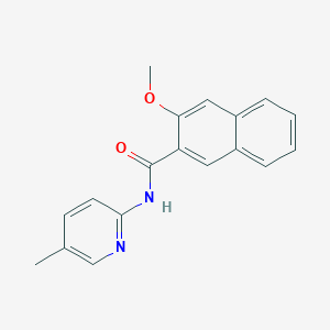 molecular formula C18H16N2O2 B1258467 3-methoxy-N-(5-methyl-2-pyridinyl)-2-naphthalenecarboxamide 
