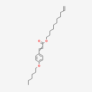 molecular formula C26H40O3 B12584720 Undec-10-en-1-yl 3-[4-(hexyloxy)phenyl]prop-2-enoate CAS No. 219868-07-2