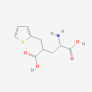 molecular formula C10H13NO4S B12584755 4-[(Thiophen-2-yl)methyl]glutamic acid CAS No. 400625-57-2