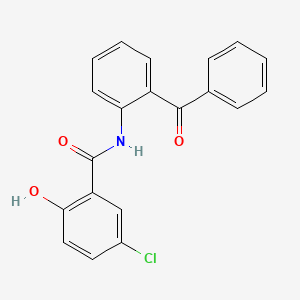 molecular formula C20H14ClNO3 B12584762 N-(2-Benzoylphenyl)-5-chloro-2-hydroxybenzamide CAS No. 648922-95-6