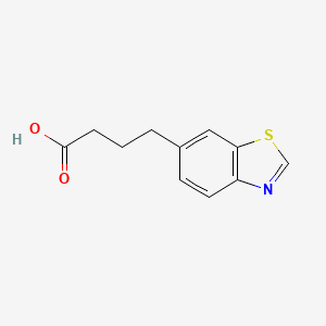 molecular formula C11H11NO2S B12584780 6-Benzo[d]thiazolebutanoic acid CAS No. 288569-94-8