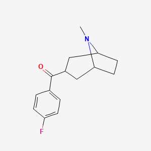 molecular formula C15H18FNO B1258479 3-(4-Fluorobenzoyl)tropane 