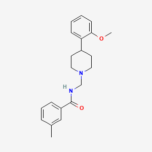 molecular formula C21H26N2O2 B12584809 N-{[4-(2-Methoxyphenyl)piperidin-1-yl]methyl}-3-methylbenzamide CAS No. 630118-04-6