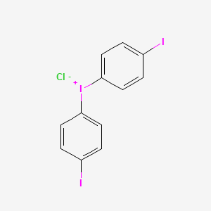 molecular formula C12H8ClI3 B12584895 Iodonium, bis(4-iodophenyl)-, chloride CAS No. 647843-88-7
