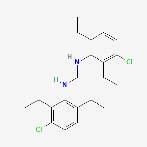 molecular formula C21H28Cl2N2 B12585043 Methylenebis-(3-chloro-2,6-diethylaniline) CAS No. 488862-98-2