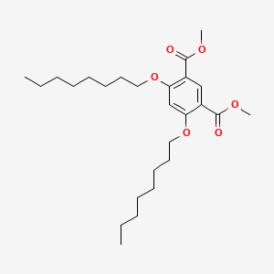 molecular formula C26H42O6 B12585080 Dimethyl 4,6-bis(octyloxy)benzene-1,3-dicarboxylate CAS No. 267897-57-4