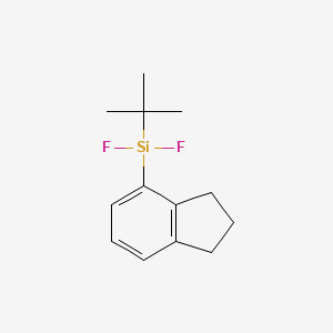 molecular formula C13H18F2Si B12585093 tert-Butyl(2,3-dihydro-1H-inden-4-yl)difluorosilane CAS No. 647842-22-6