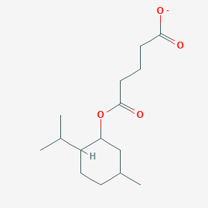 molecular formula C15H25O4- B1258510 Monomenthyl glutarate CAS No. 406179-70-2