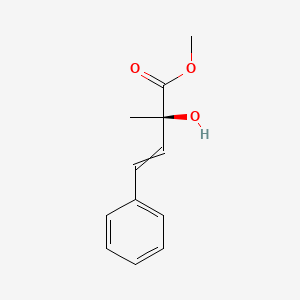 molecular formula C12H14O3 B12585101 methyl (2R)-2-hydroxy-2-methyl-4-phenylbut-3-enoate CAS No. 648424-85-5